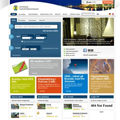 Svenska turistföreningens tidning Turist startsida 2013