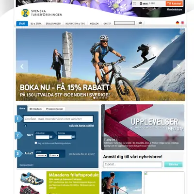 Svenska turistföreningens tidning Turist startsida 2014