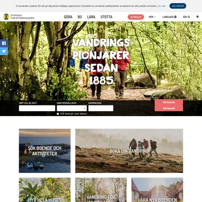 Svenska turistföreningens tidning Turist startsida 2018