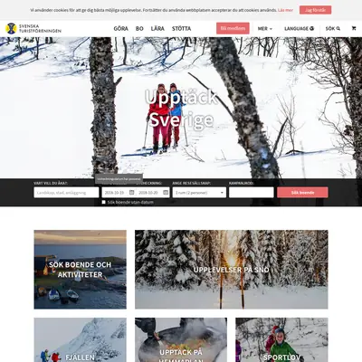 Svenska turistföreningens tidning Turist startsida 2019