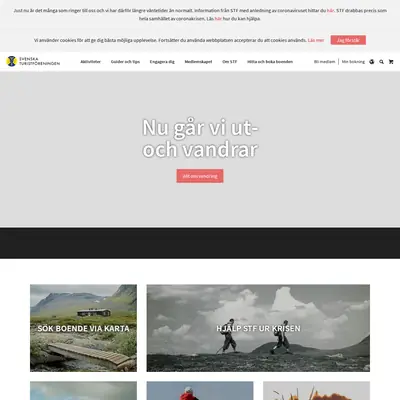 Svenska turistföreningens tidning Turist startsida 2020