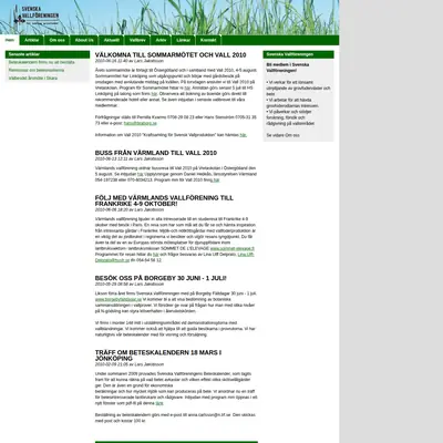 Svenska Vallbrev startsida 2010