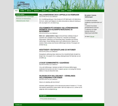 Svenska Vallbrev startsida 2014