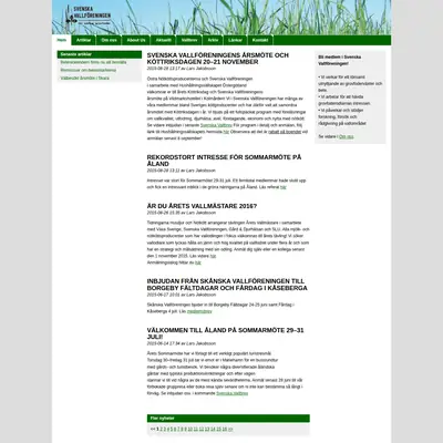 Svenska Vallbrev startsida 2015