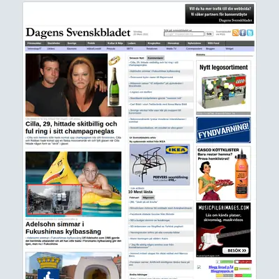 Dagens Svensk startsida 2011