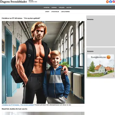 Dagens Svensk startsida 2025