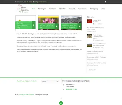 Svensk Botanisk Tidskrift startsida 2015