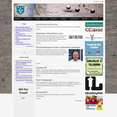 Svensk Boule startsida 2019