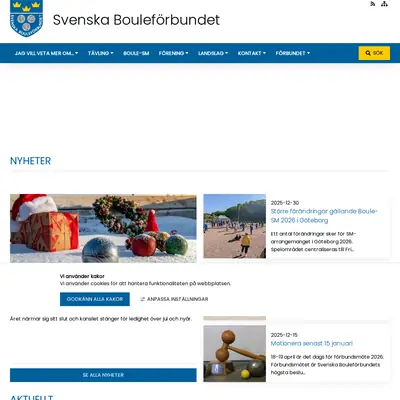 Svensk Boule startsida 2026