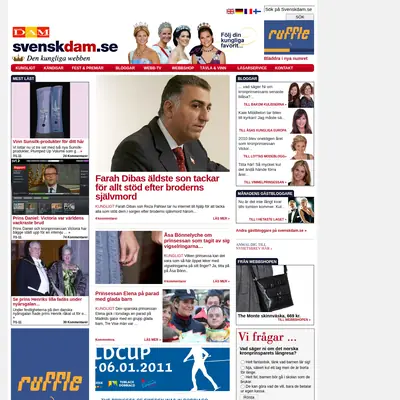 Svensk Damtidning startsida 2011
