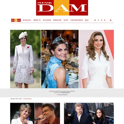 Svensk Damtidning startsida 2018