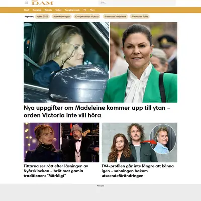 Svensk Damtidning startsida 2023