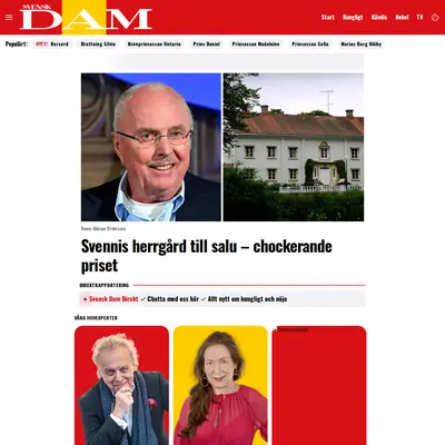 Svensk Damtidning startsida 2025