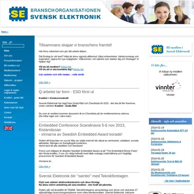 www.svenskelektronik.se startsida 2013