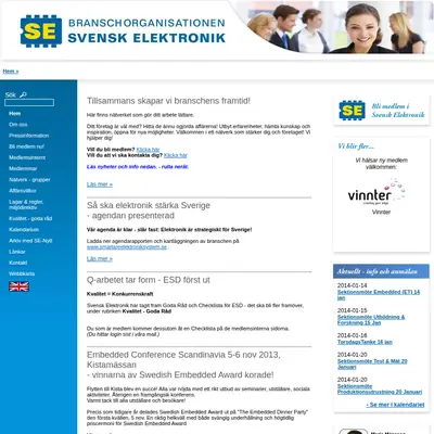 www.svenskelektronik.se startsida 2014