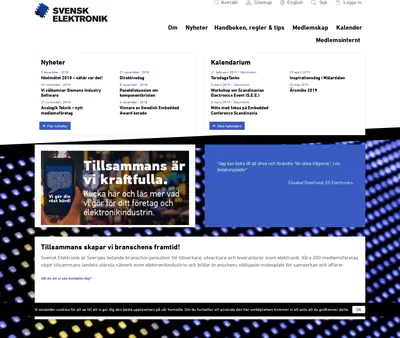 www.svenskelektronik.se startsida 2019