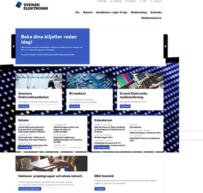 www.svenskelektronik.se startsida 2024