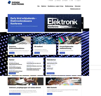 www.svenskelektronik.se startsida 2025