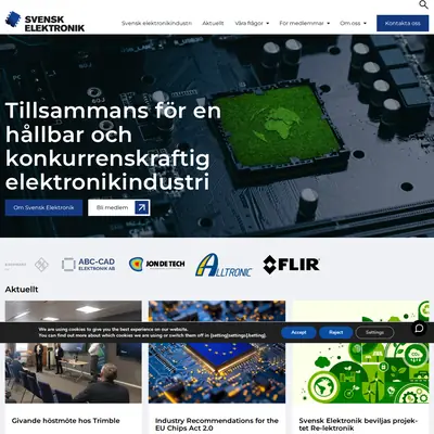 www.svenskelektronik.se startsida 2026