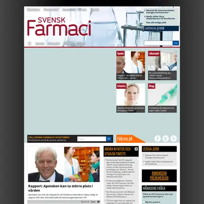 Svensk Farmaci startsida 2017