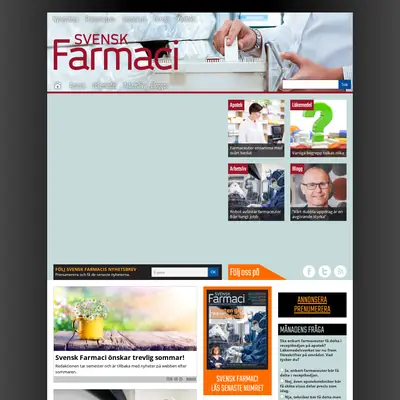 Svensk Farmaci startsida 2019