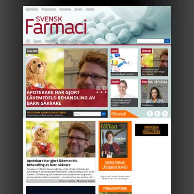Svensk Farmaci startsida 2020