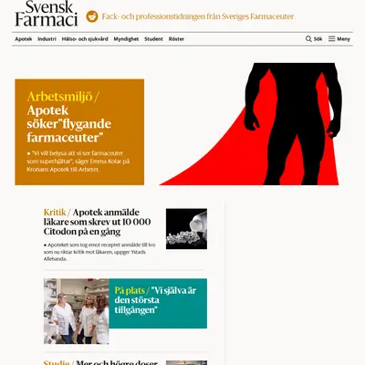 Svensk Farmaci startsida 2025