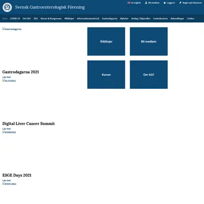 www.svenskgastroenterologi.se startsida 2021