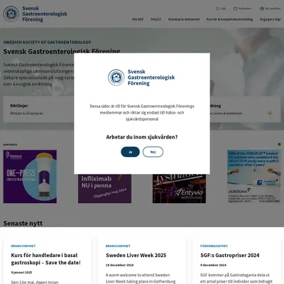 www.svenskgastroenterologi.se startsida 2025