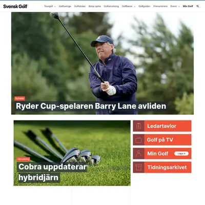 Svensk Golf startsida 2023