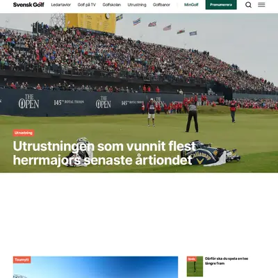 Svensk Golf startsida 2026