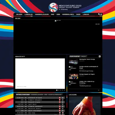 Handboll startsida 2020
