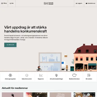 Svensk Grosshandel startsida 2023