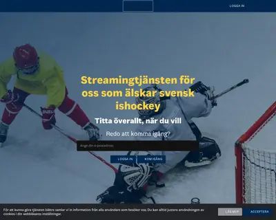 svenskhockey.tv startsida 2021
