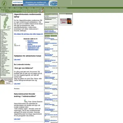 svenskjakt.se startsida 2004