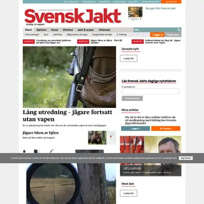 svenskjakt.se startsida 2018