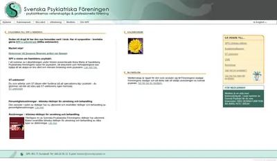 Svensk Psykiatri startsida 2007