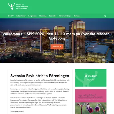 Svensk Psykiatri startsida 2020