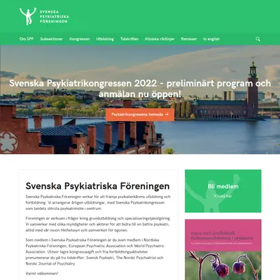 Svensk Psykiatri startsida 2022