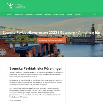 Svensk Psykiatri startsida 2023