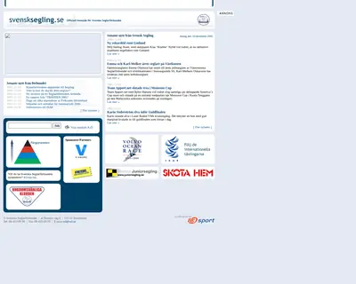 Svensk Segelsport Segling startsida 2006