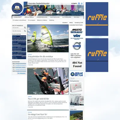 Svensk Segelsport Segling startsida 2014