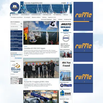 Svensk Segelsport Segling startsida 2015