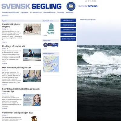 Svensk Segelsport Segling startsida 2020