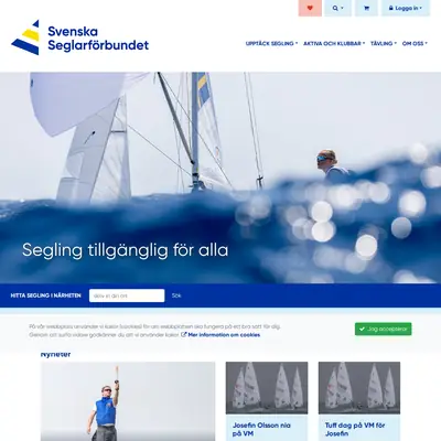 Svensk Segelsport Segling startsida 2024
