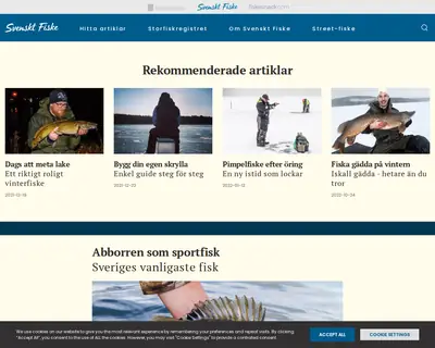 Svenskt Fiske startsida 2023