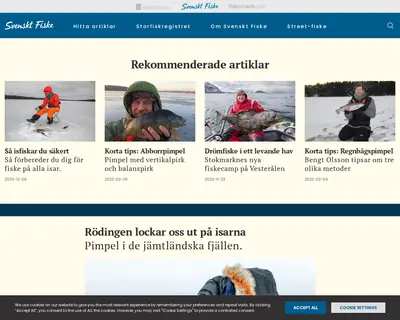 Svenskt Fiske startsida 2024