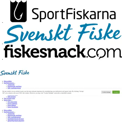 Svenskt Fiske startsida 2025