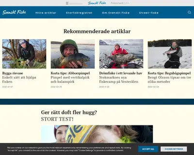 Svenskt Fiske startsida 2026
