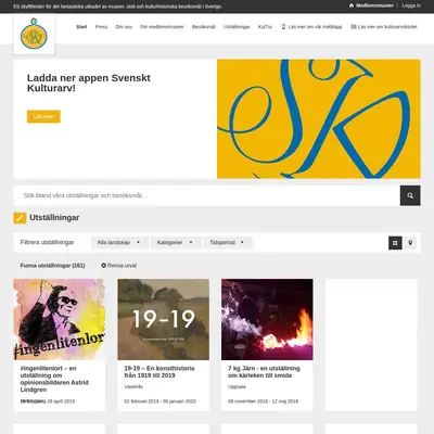 Nyheter från Svenskt Kulturarv startsida 2017